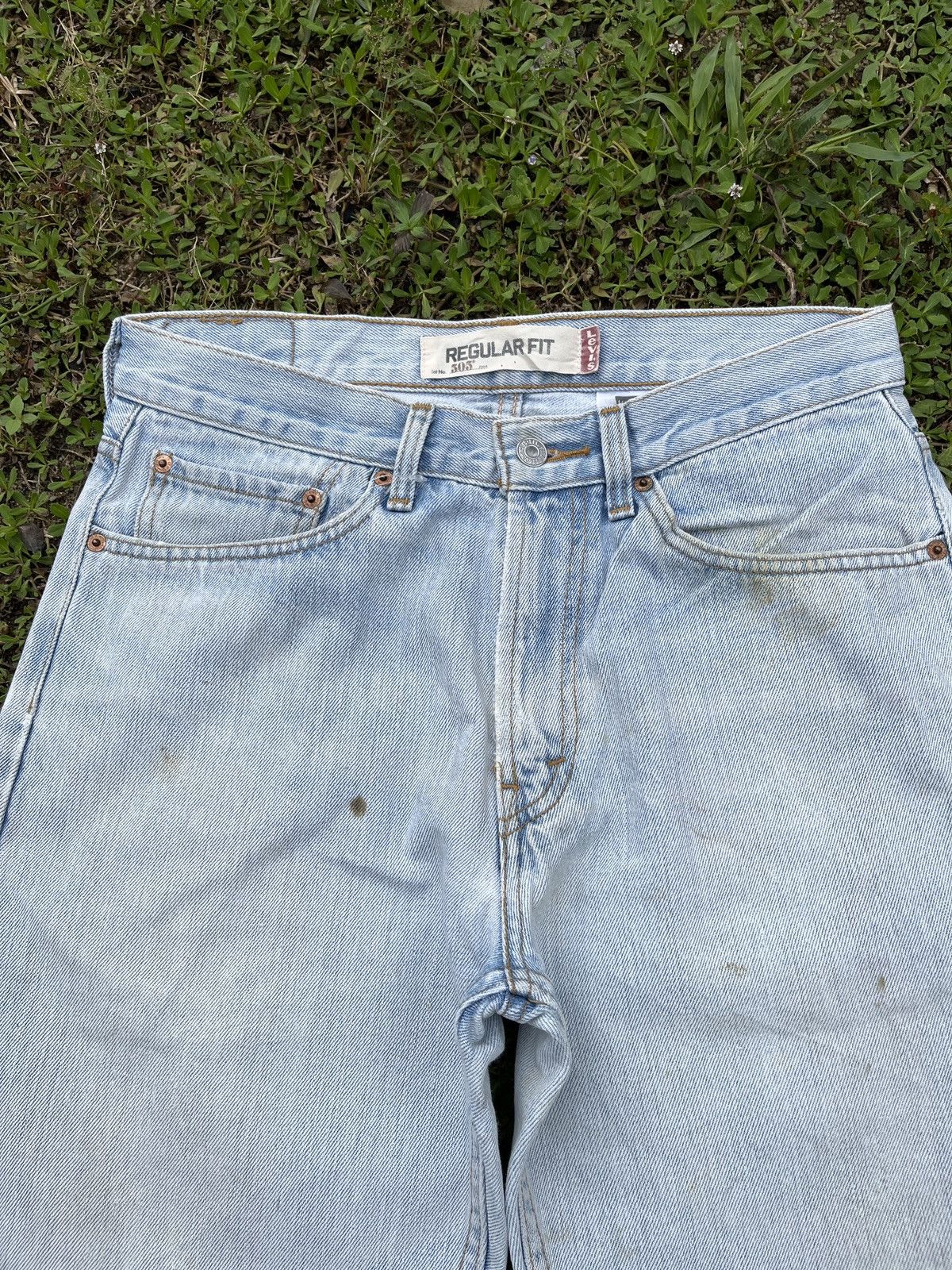 Levi's Vintage Levis 505 Light Wash Jeans - J031 Size US 31 - 3 Thumbnail