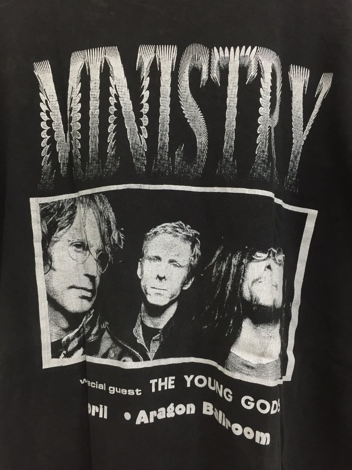 Band Tees × Vintage RARE!! VINTAGE MINISTRY SPECIAL GUEST THE YOUNG GODS TSHIRT Size US XL / EU 56 / 4 - 8 Thumbnail