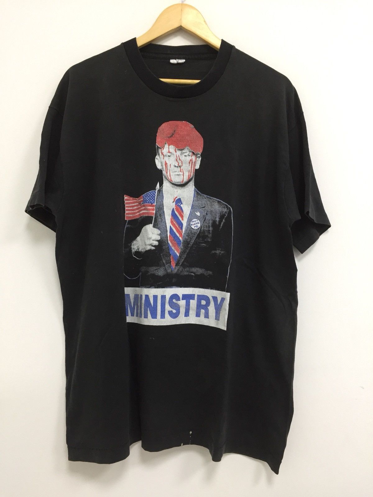 Band Tees × Vintage RARE!! VINTAGE MINISTRY SPECIAL GUEST THE YOUNG GODS TSHIRT Size US XL / EU 56 / 4 - 1 Thumbnail