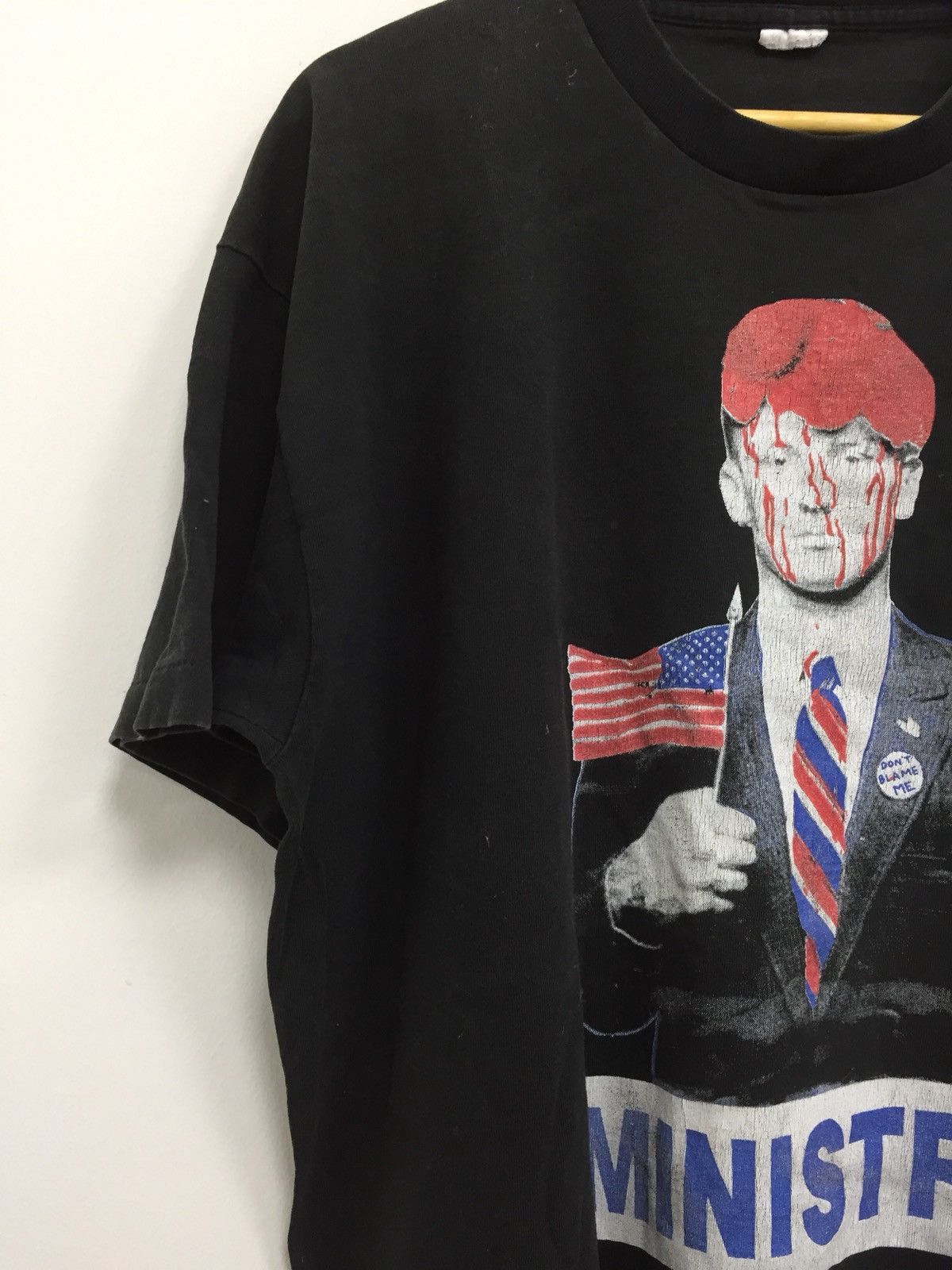 Band Tees × Vintage RARE!! VINTAGE MINISTRY SPECIAL GUEST THE YOUNG GODS TSHIRT Size US XL / EU 56 / 4 - 2 Thumbnail
