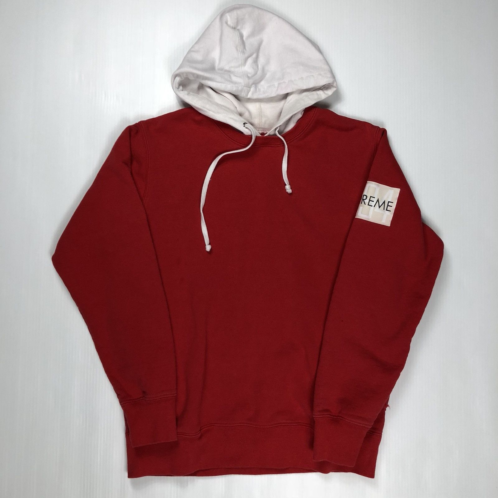 Supreme FINAL DROP Supreme Red Hoodie White Hood Box Logo 1994 Sweatshirt Grailed