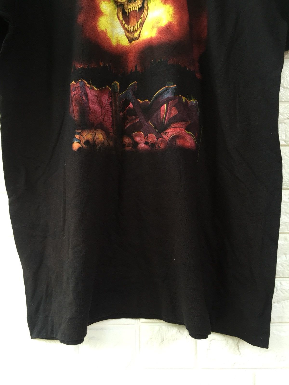 Band Tees × Metallica × Vintage VINTAGE 90s SLAYER TSHIRT Size US XL / EU 56 / 4 - 4 Thumbnail