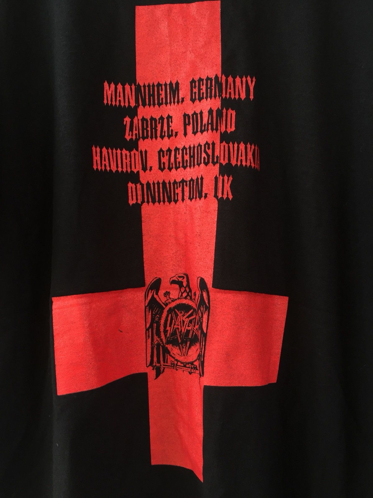Band Tees × Metallica × Vintage VINTAGE 90s SLAYER TSHIRT Size US XL / EU 56 / 4 - 8 Thumbnail