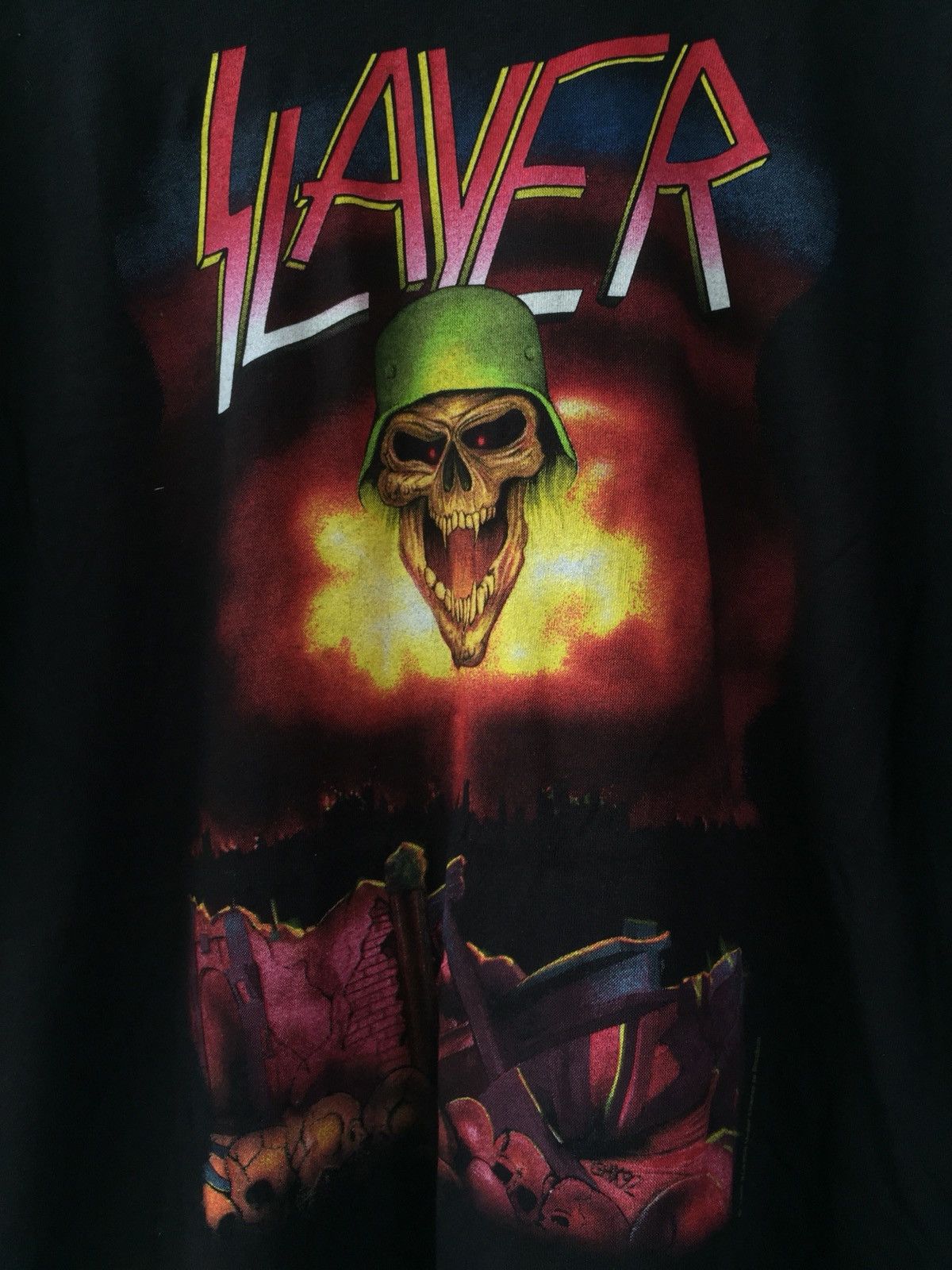Band Tees × Metallica × Vintage VINTAGE 90s SLAYER TSHIRT Size US XL / EU 56 / 4 - 5 Thumbnail