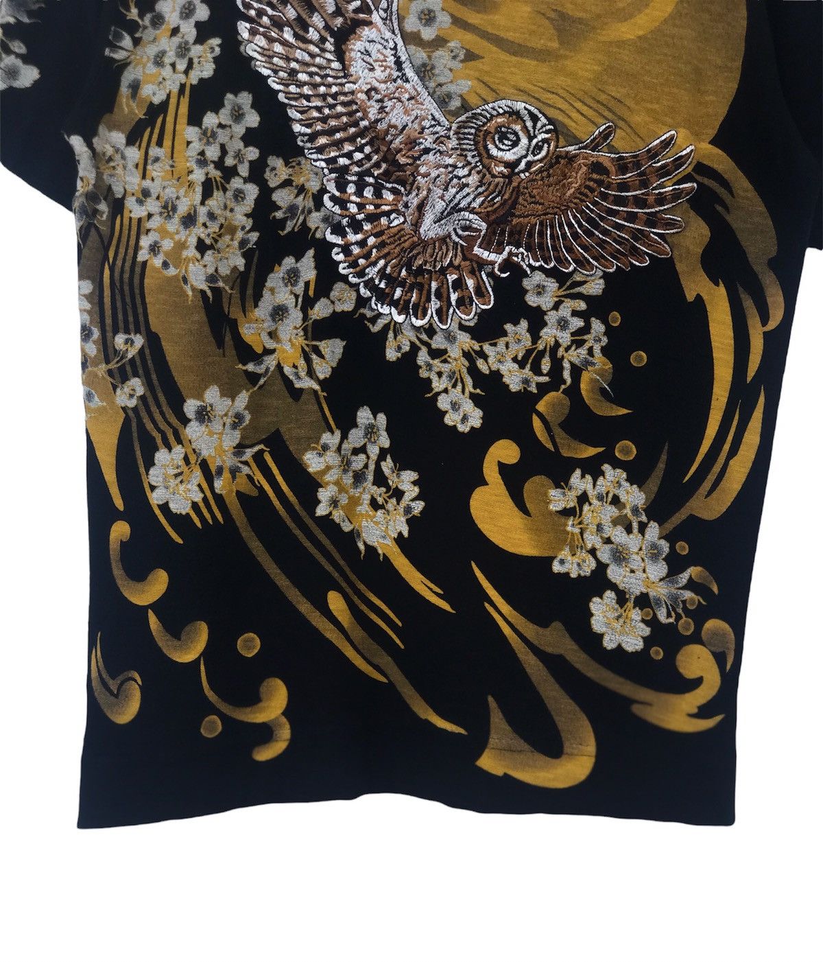 Japanese Brand Karakuri Tamashii Embroidery Sukajan Owl Tee Size US S / EU 44-46 / 1 - 6 Thumbnail