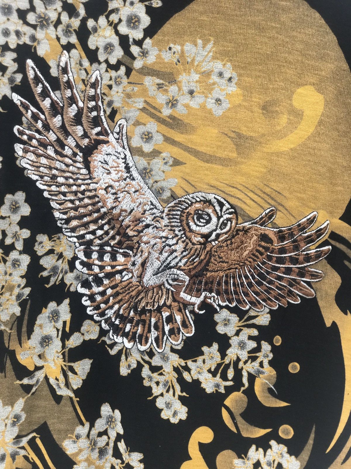 Japanese Brand Karakuri Tamashii Embroidery Sukajan Owl Tee Size US S / EU 44-46 / 1 - 7 Thumbnail