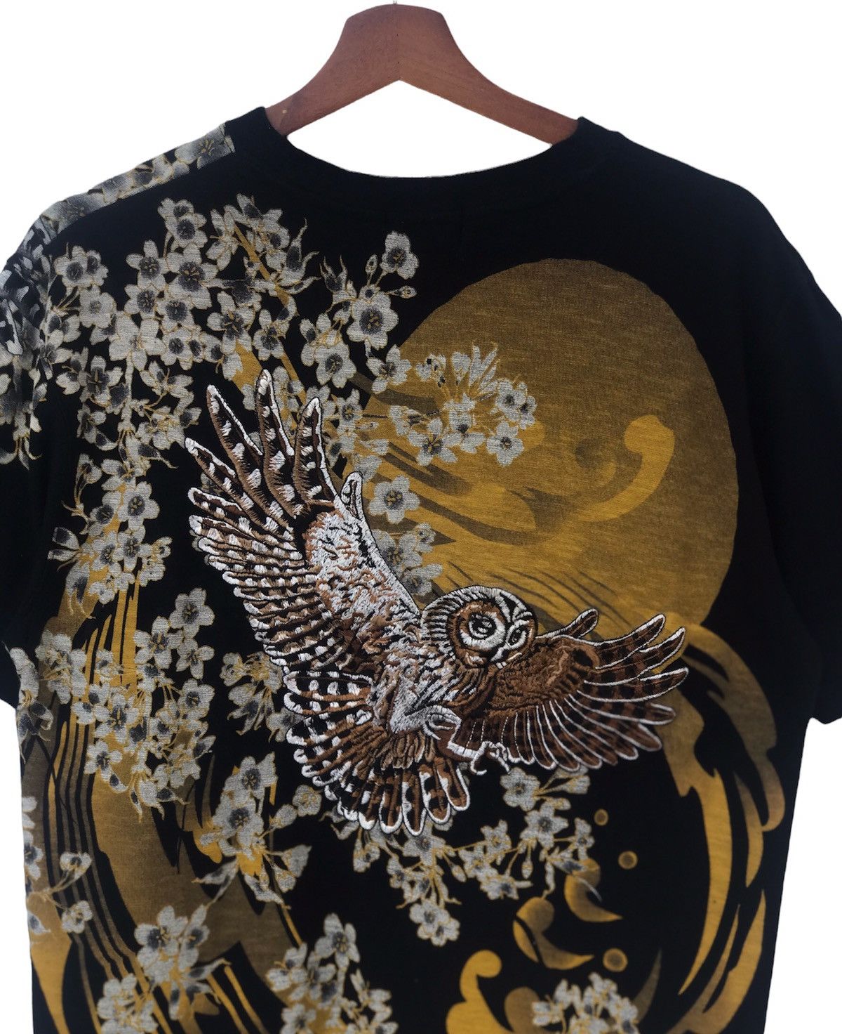 Japanese Brand Karakuri Tamashii Embroidery Sukajan Owl Tee Size US S / EU 44-46 / 1 - 5 Thumbnail