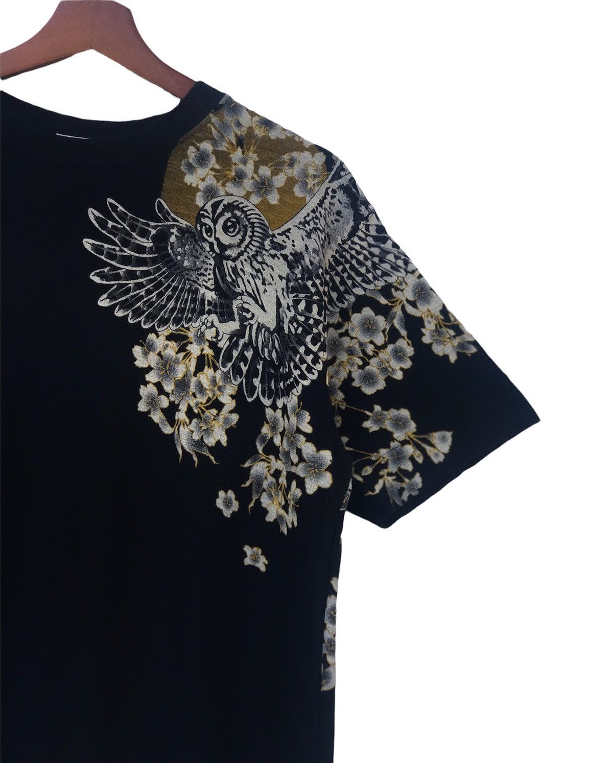 Japanese Brand Karakuri Tamashii Embroidery Sukajan Owl Tee Size US S / EU 44-46 / 1 - 2 Thumbnail