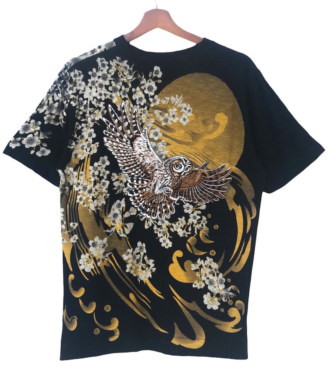 Japanese Brand Karakuri Tamashii Embroidery Sukajan Owl Tee Size US S / EU 44-46 / 1 - 4 Thumbnail