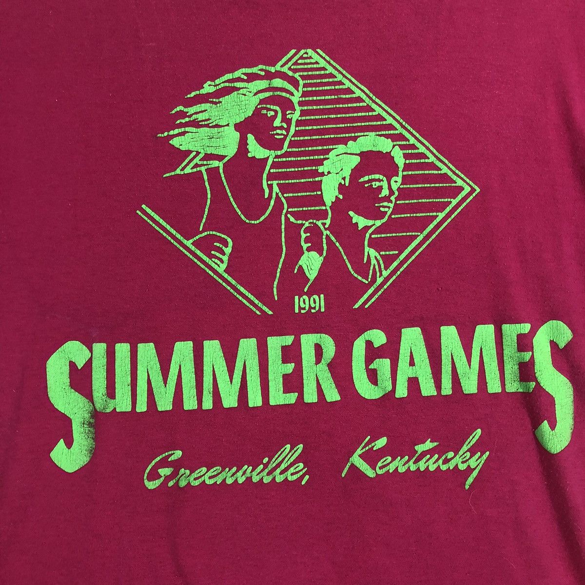 Vintage Vintage 90s Kentucky Summer Games Vaporwave T-Shirt Size US S / EU 44-46 / 1 - 2 Thumbnail