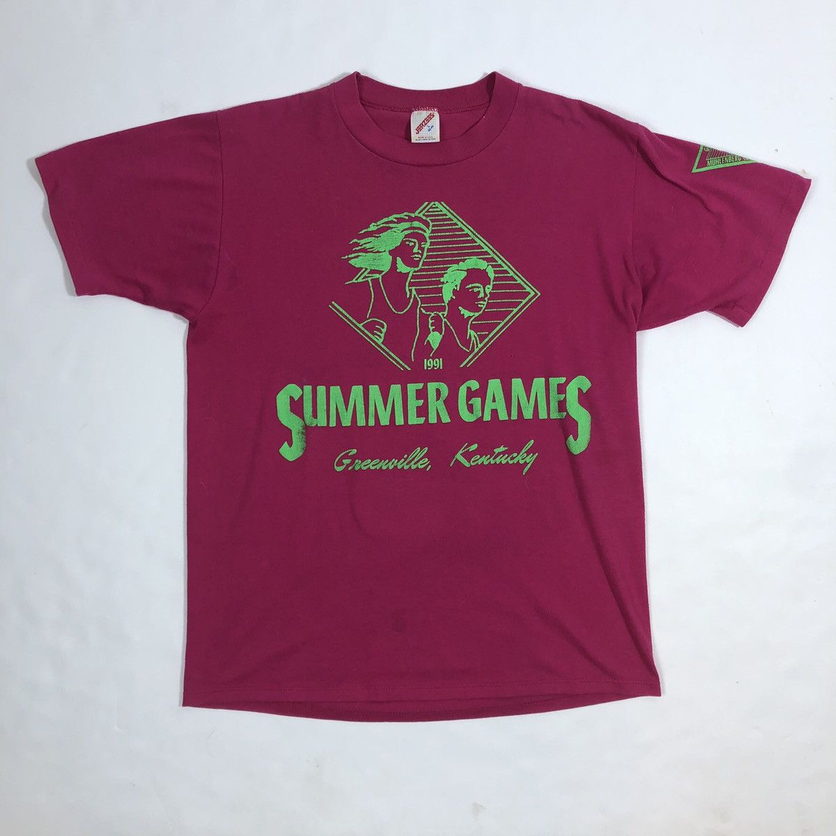 Vintage Vintage 90s Kentucky Summer Games Vaporwave T-Shirt Size US S / EU 44-46 / 1 - 9 Thumbnail