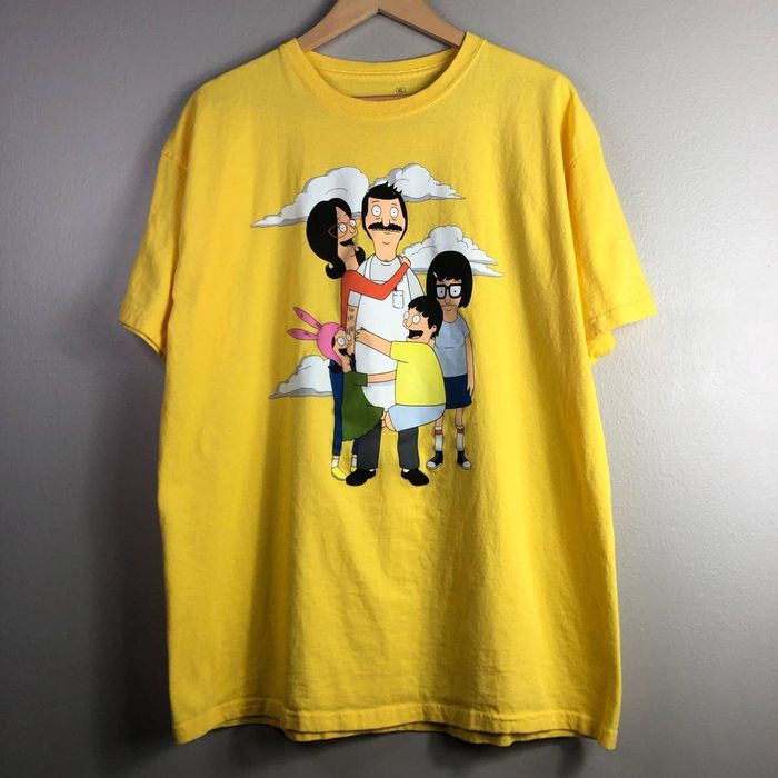 Streetwear Bob’s Burgers T Shirt FOX TV Movie Cartoon XL Yellow | Grailed