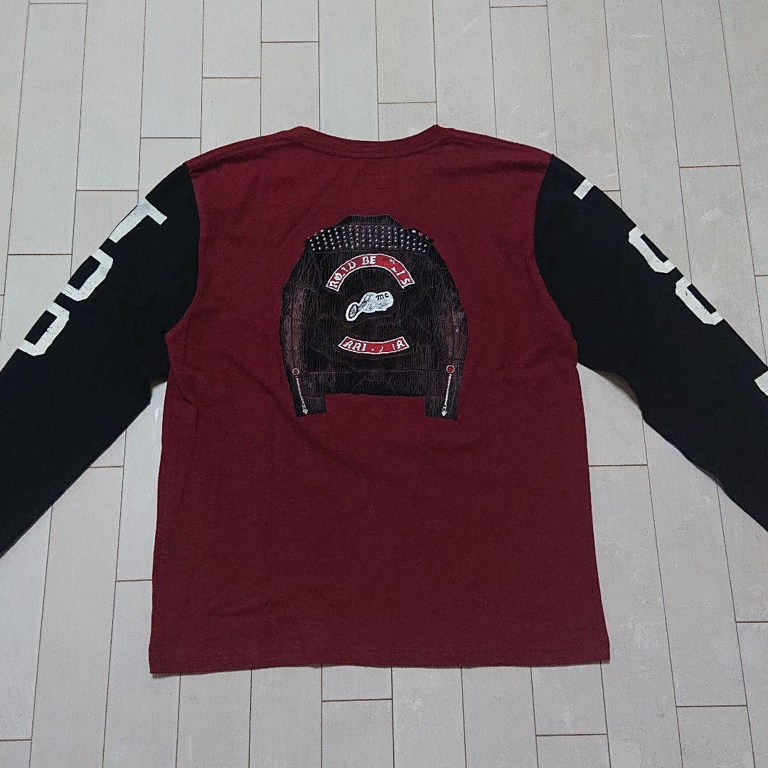Kapital "TOO BAD TOO LOUD" Distressed Biker Long Sleeve Tee Size US M / EU 48-50 / 2 - 2 Thumbnail
