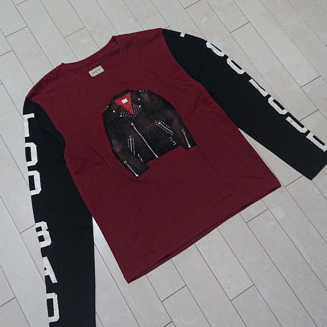 Kapital "TOO BAD TOO LOUD" Distressed Biker Long Sleeve Tee Size US M / EU 48-50 / 2 - 3 Thumbnail
