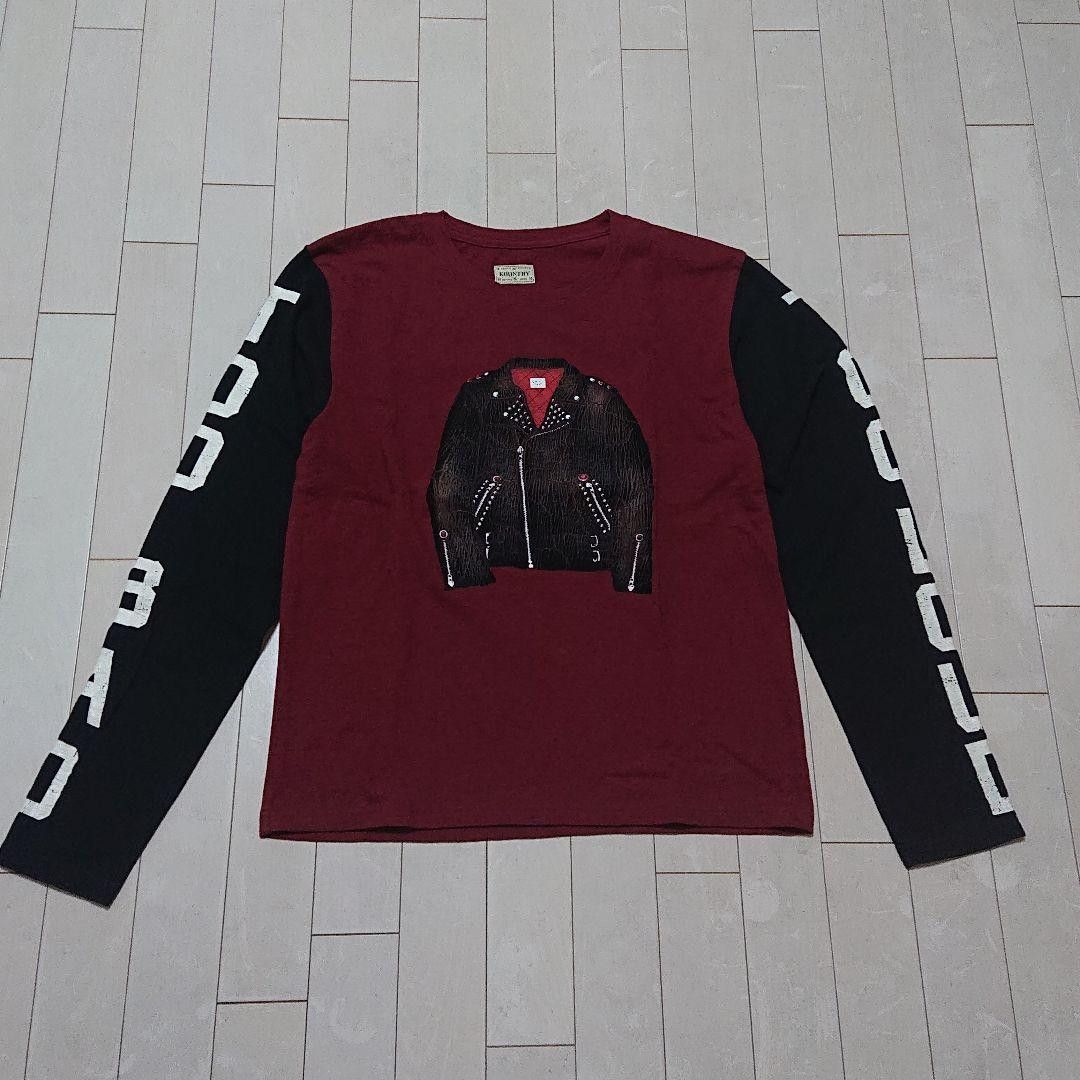 Kapital "TOO BAD TOO LOUD" Distressed Biker Long Sleeve Tee Size US M / EU 48-50 / 2 - 1 Thumbnail