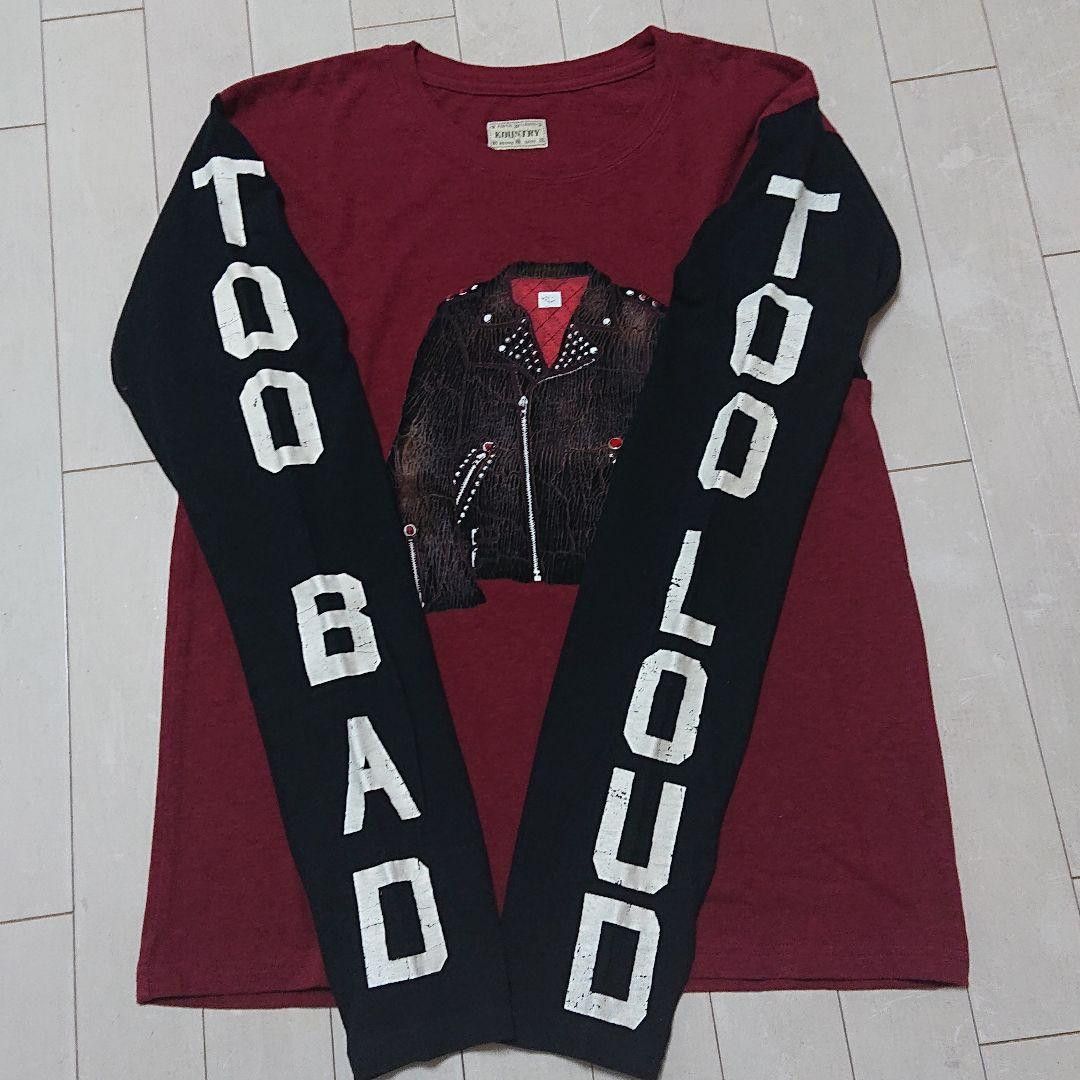 Kapital "TOO BAD TOO LOUD" Distressed Biker Long Sleeve Tee Size US M / EU 48-50 / 2 - 6 Thumbnail