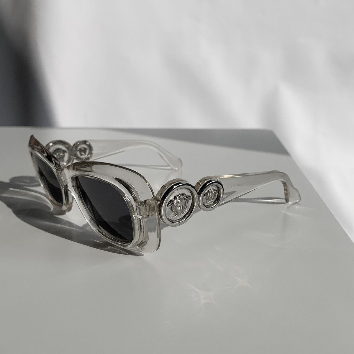 Versace Vintage Versace Transparent Double Medusa Sunglasses MOD.417 Size ONE SIZE - 1 Thumbnail