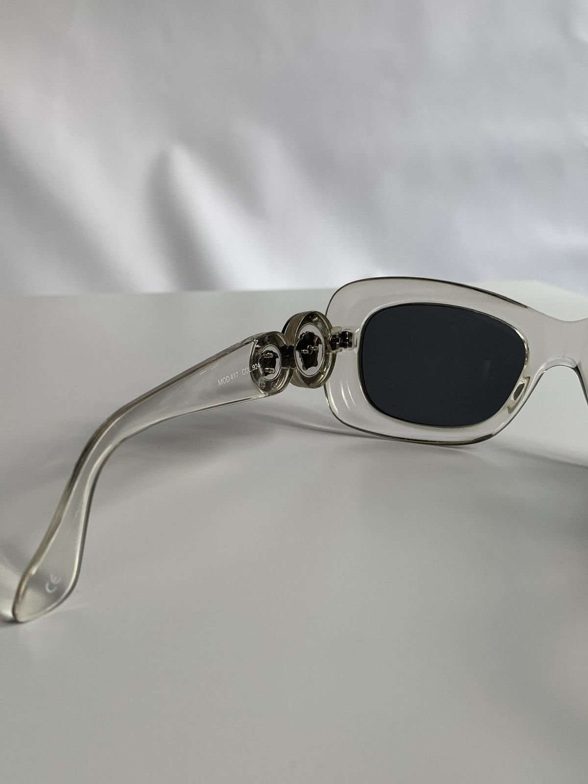 Versace Vintage Versace Transparent Double Medusa Sunglasses MOD.417 Size ONE SIZE - 11 Thumbnail