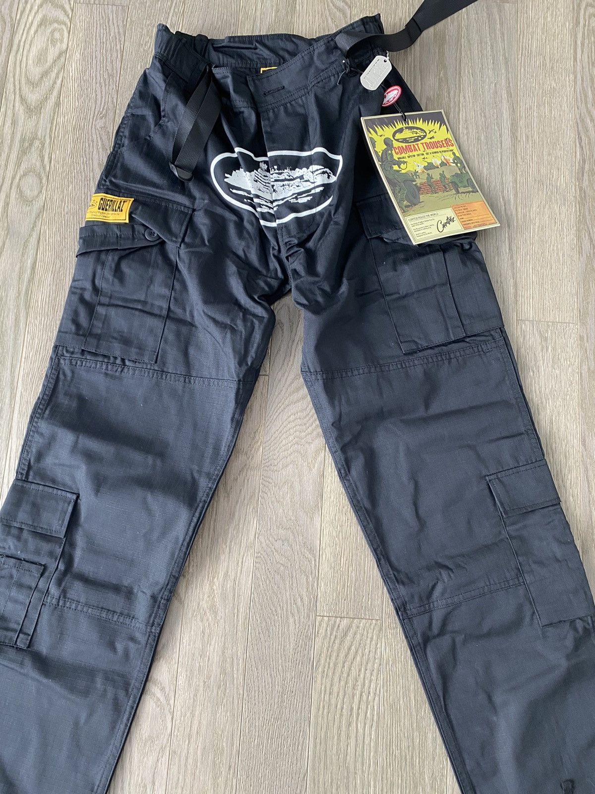 Corteiz Cargo Pants 5Starz Black