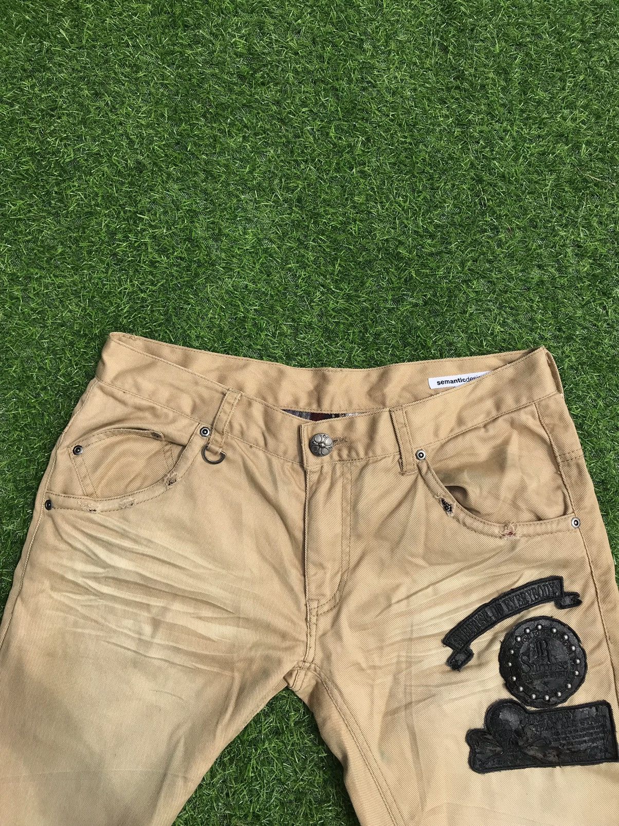 semanticdesign Vintage Semantic Design Distressed Pants Size US 31 - 7 Thumbnail