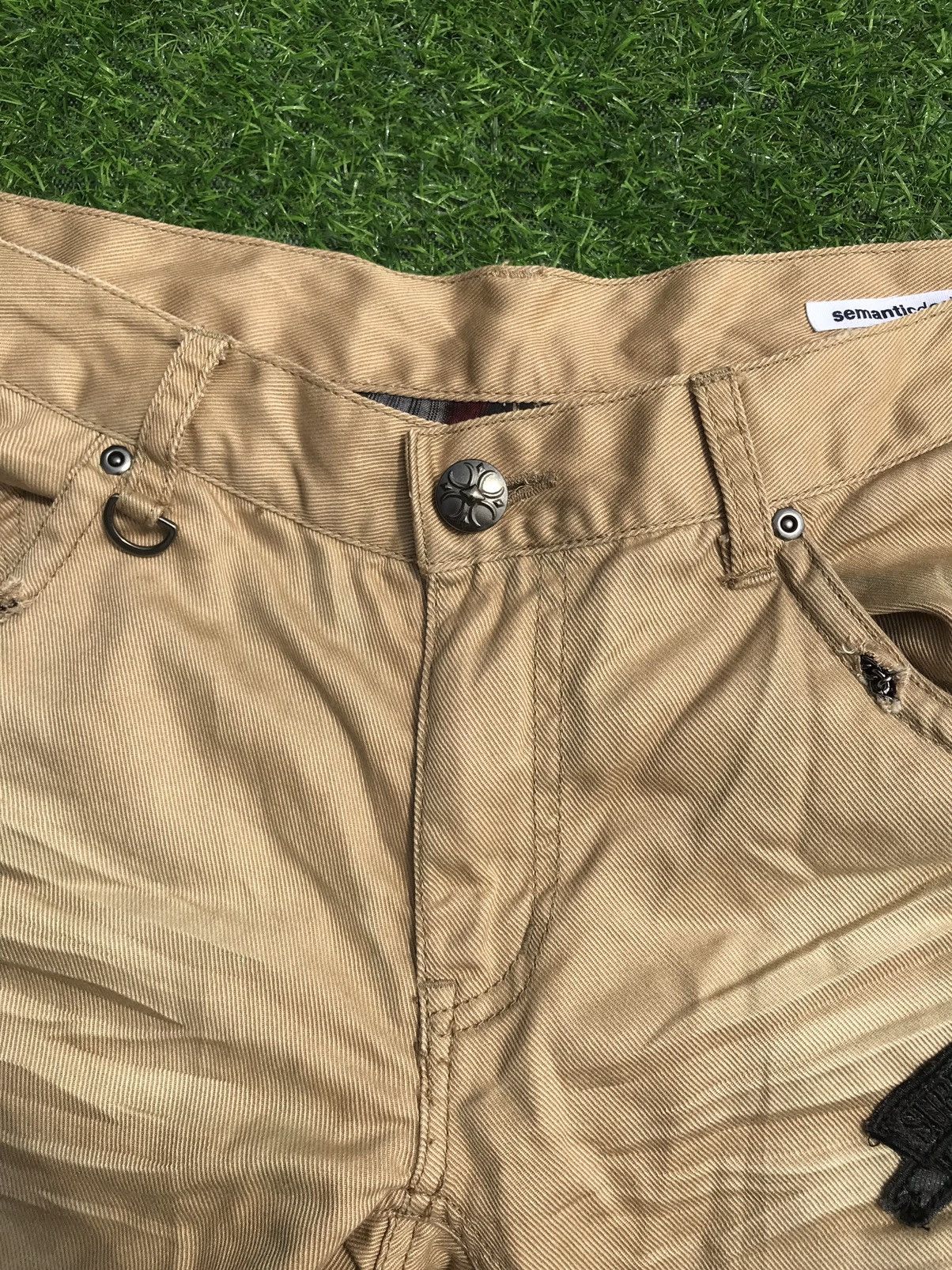 semanticdesign Vintage Semantic Design Distressed Pants Size US 31 - 8 Thumbnail