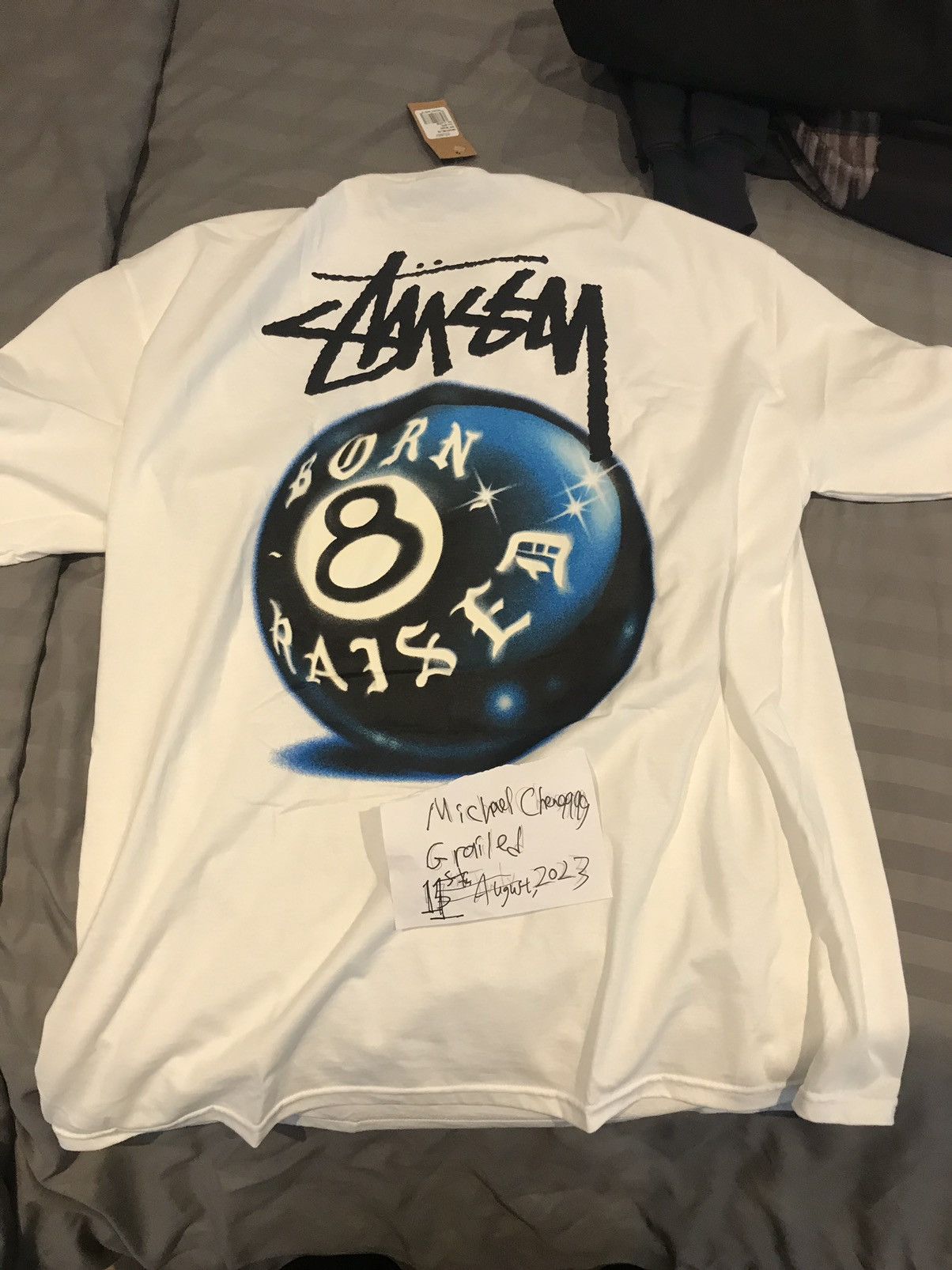 STÜSSY & BORN X RAISED 8 BALL TEE - Stüssy