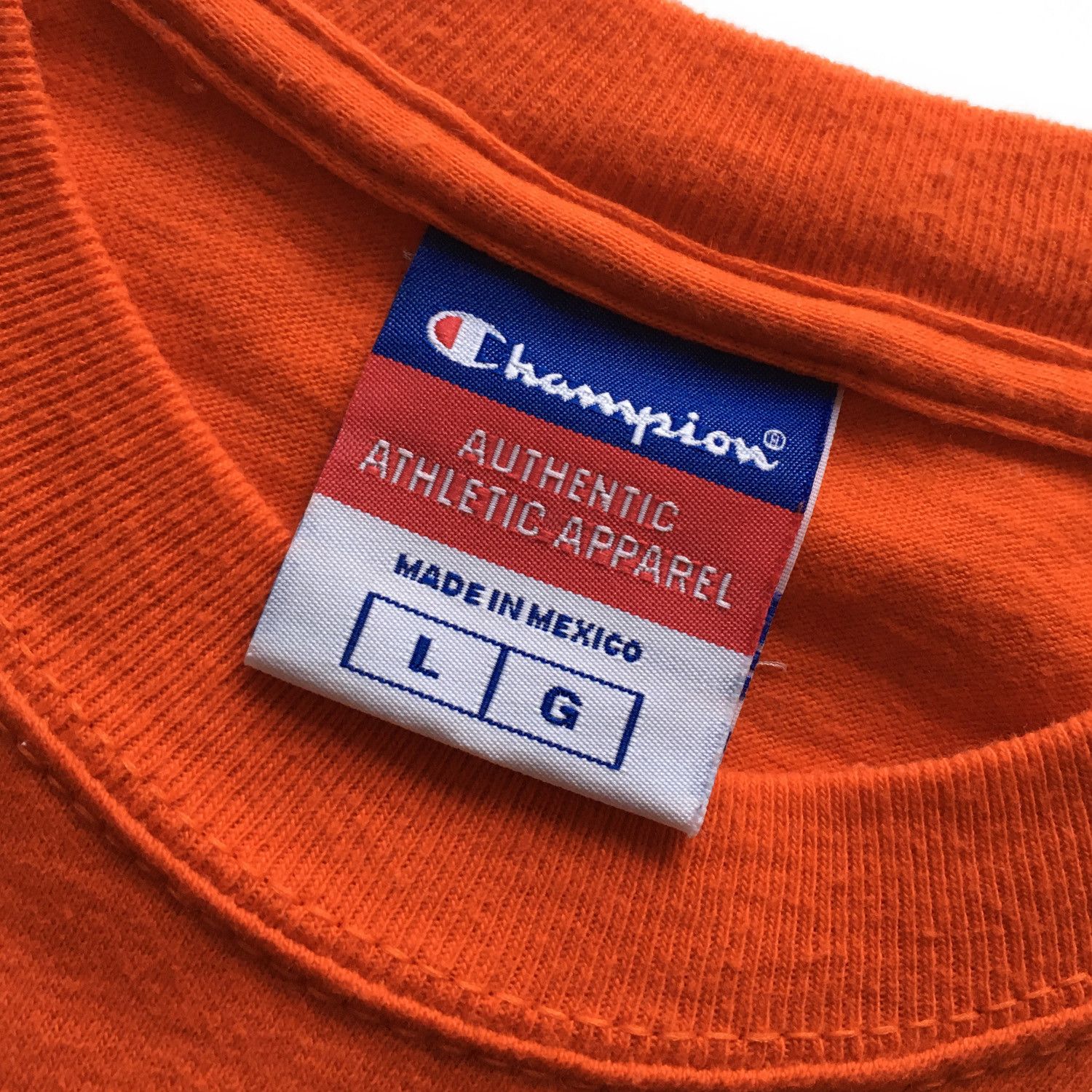 Champion Blank Long Sleeve T-Shirt - Orange in Size L Size US L / EU 52-54 / 3 - 3 Thumbnail