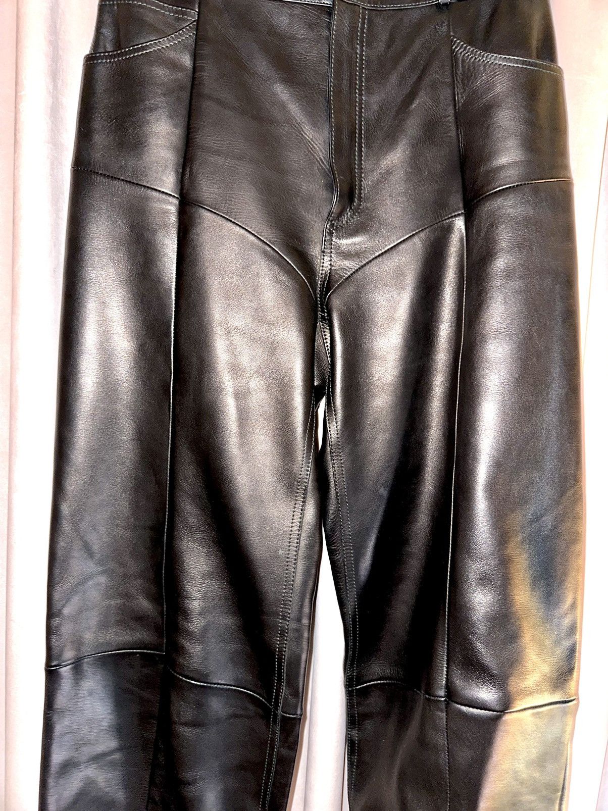 Vetements VETEMENTS CLASSIC REWORKED LEATHER BIKER PANTS Size 27" / US 4 / IT 40 - 2 Thumbnail