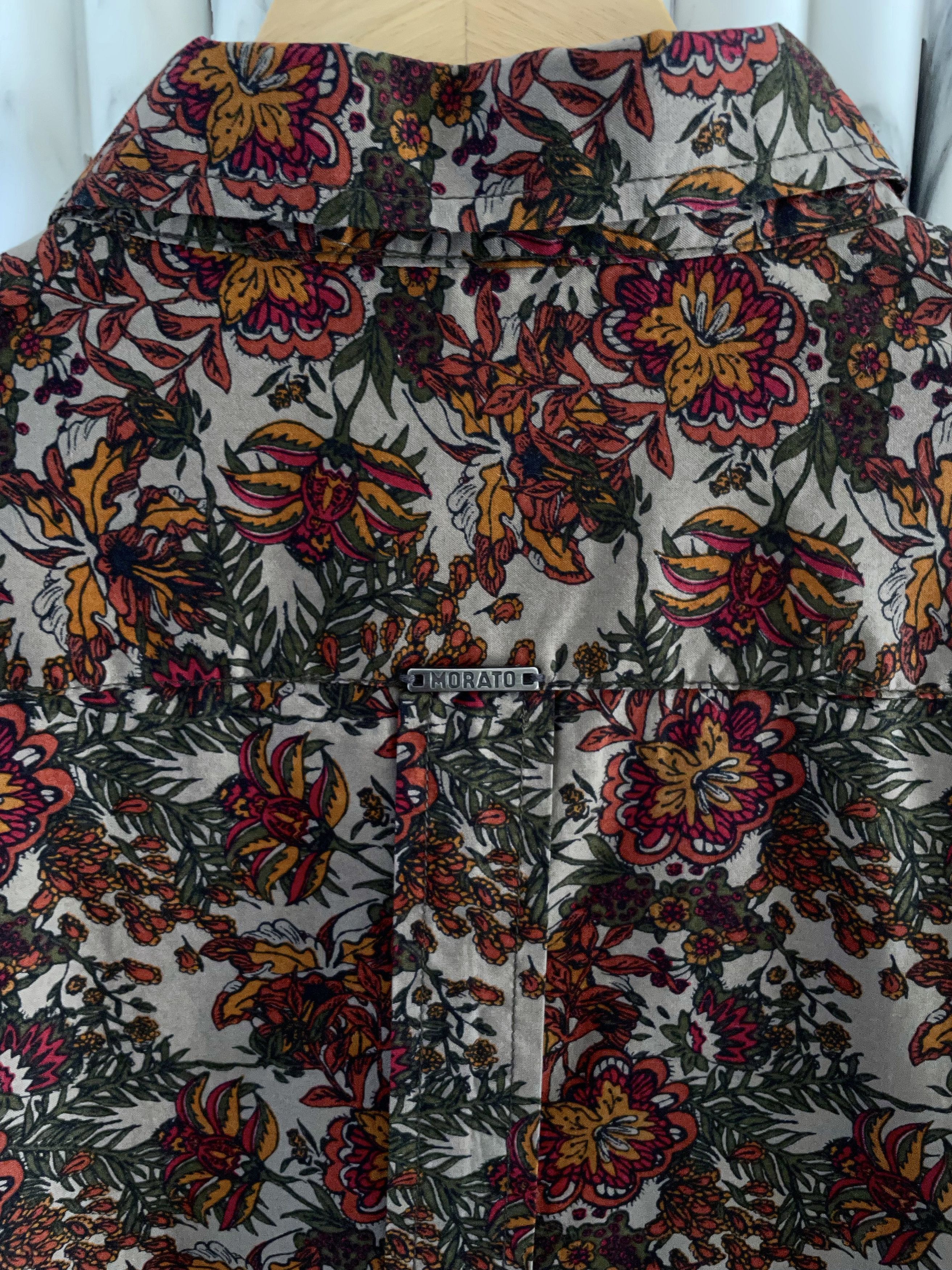 Antony Morato MULTICOLOUR FLORAL BOTANICAL PRINTED COTTON DRESS SHIRT Size US XXL / EU 58 / 5 - 7 Thumbnail