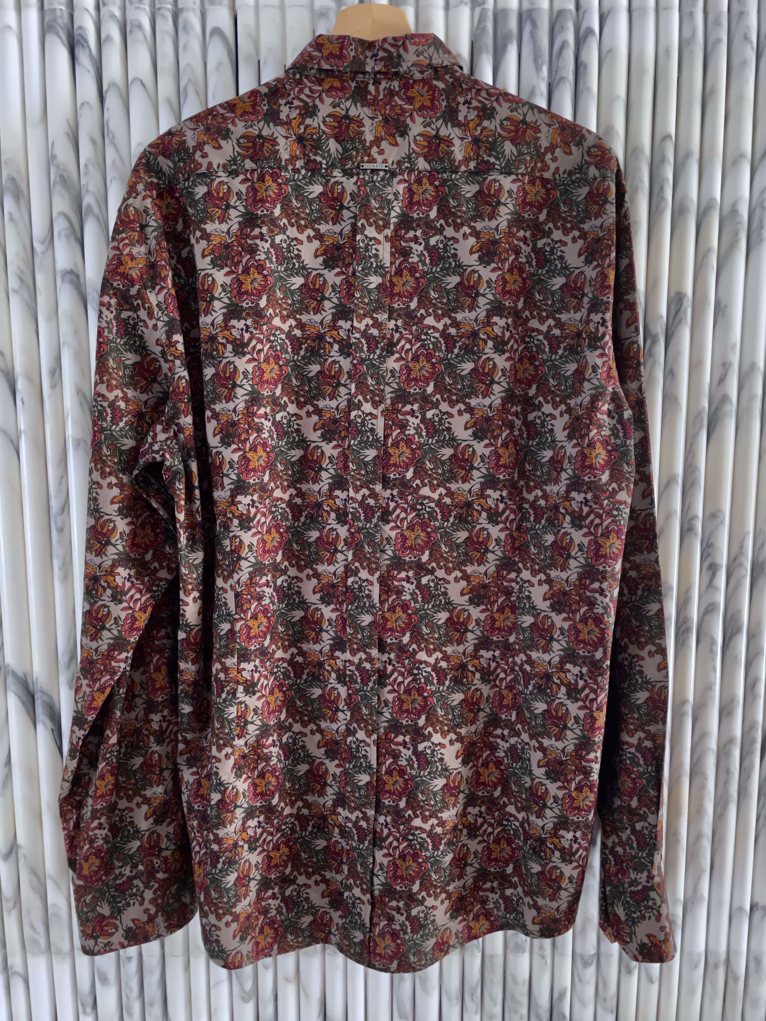 Antony Morato MULTICOLOUR FLORAL BOTANICAL PRINTED COTTON DRESS SHIRT Size US XXL / EU 58 / 5 - 6 Thumbnail