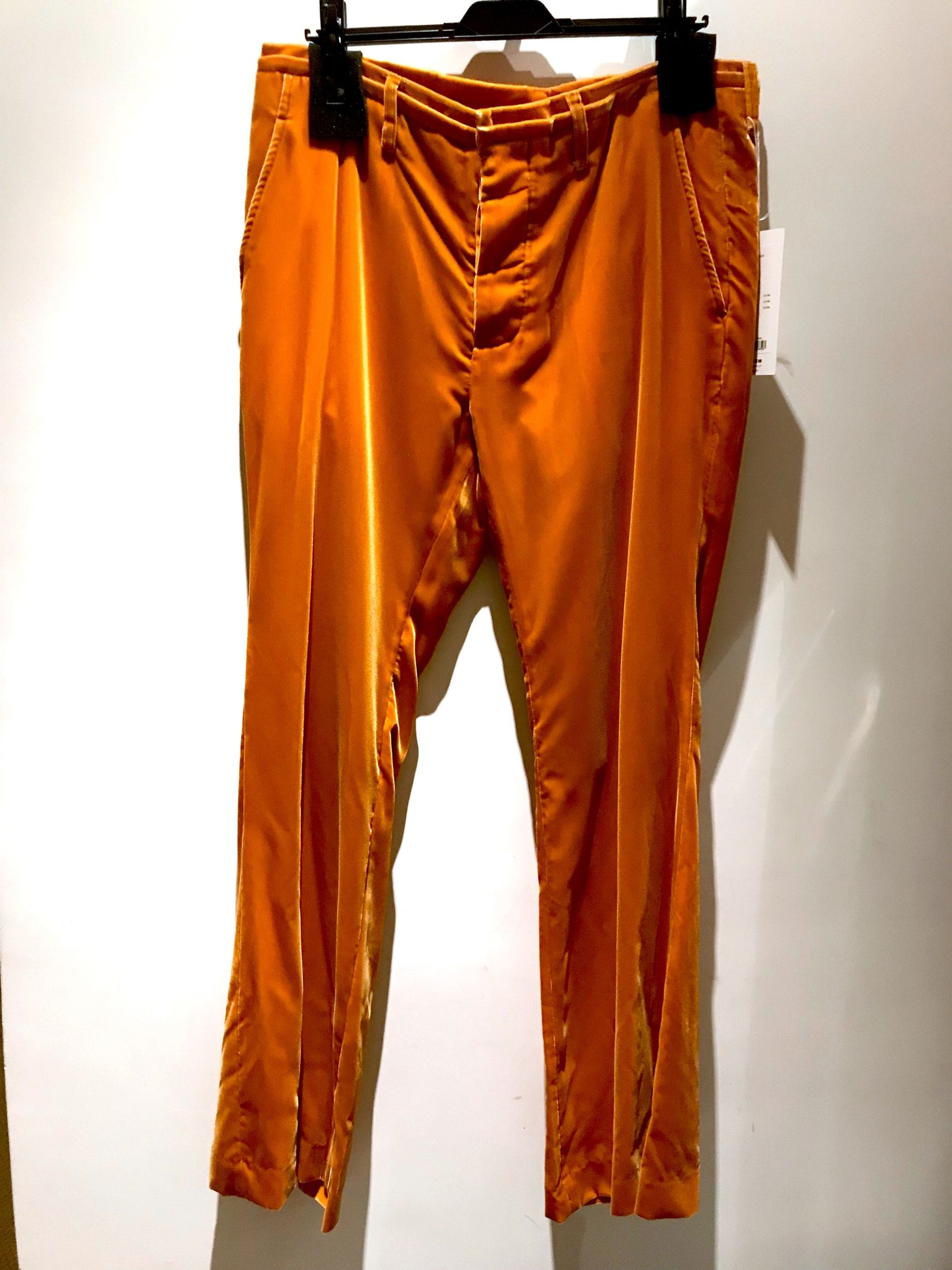 FINAL DROP JAPANESE AMBER VELVET SLOUCHY FLARED TROUSERS