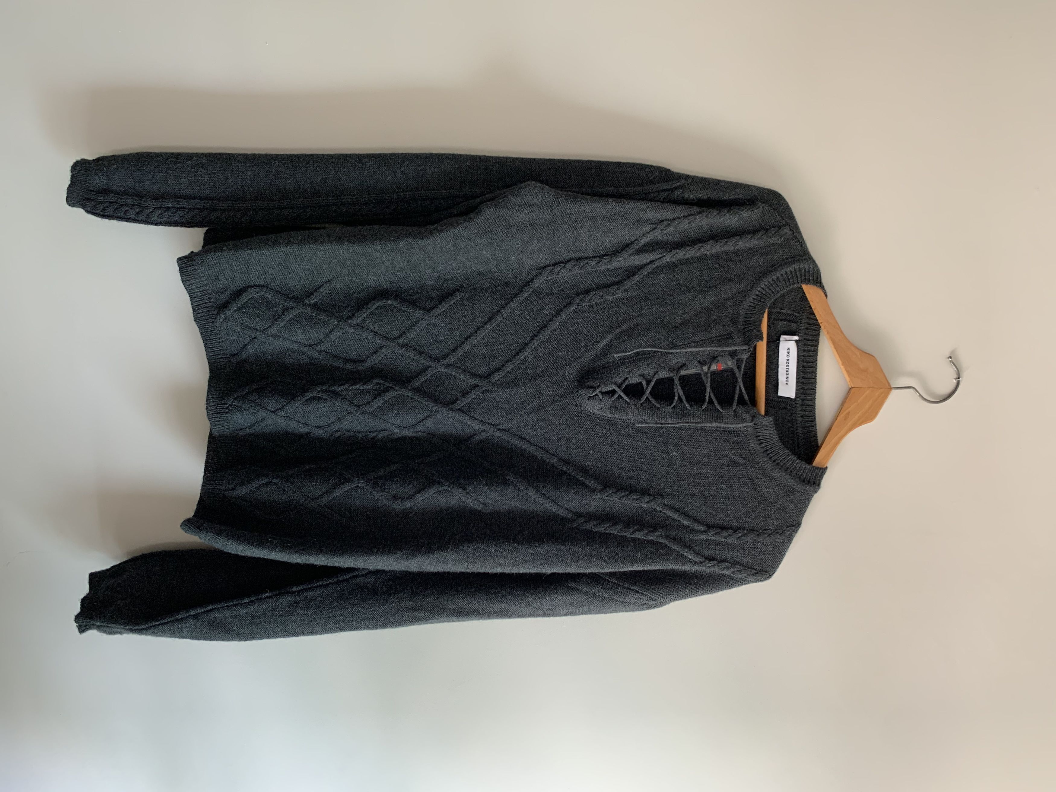 Kiko Kostadinov SS22 Itten cable knit sweater | Grailed