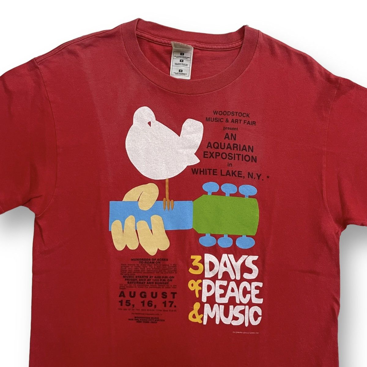 Band Tees 90’s Woodstock Music And Art Fair T Shirt Size US M / EU 48-50 / 2 - 3 Thumbnail
