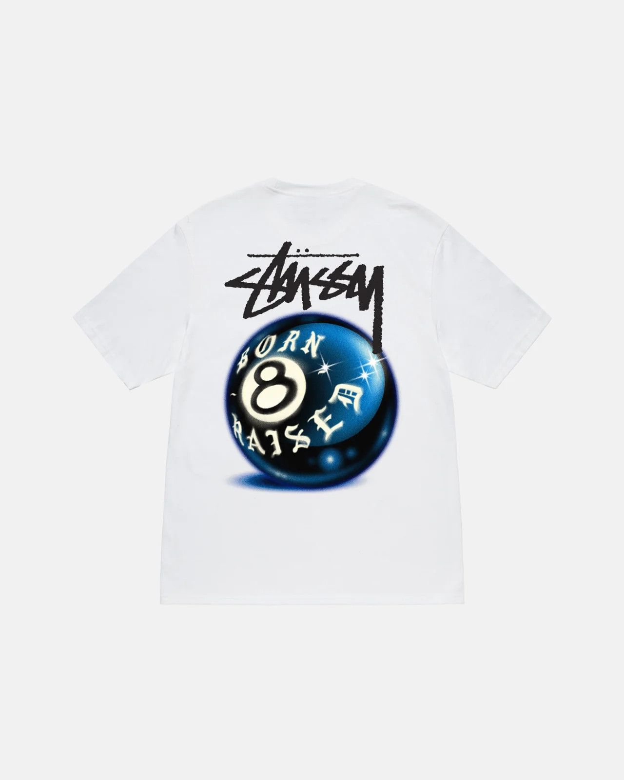 Stussy Born X Raised 8 Ball T Shirt | Grailed
