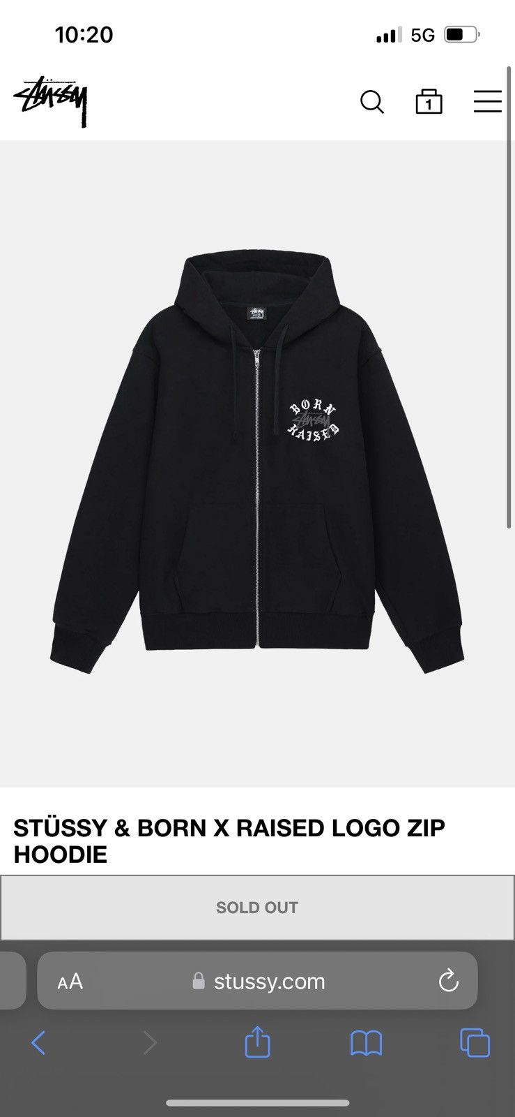 Stussy Stussy Born x Raised Zip up hoodie | Grailed