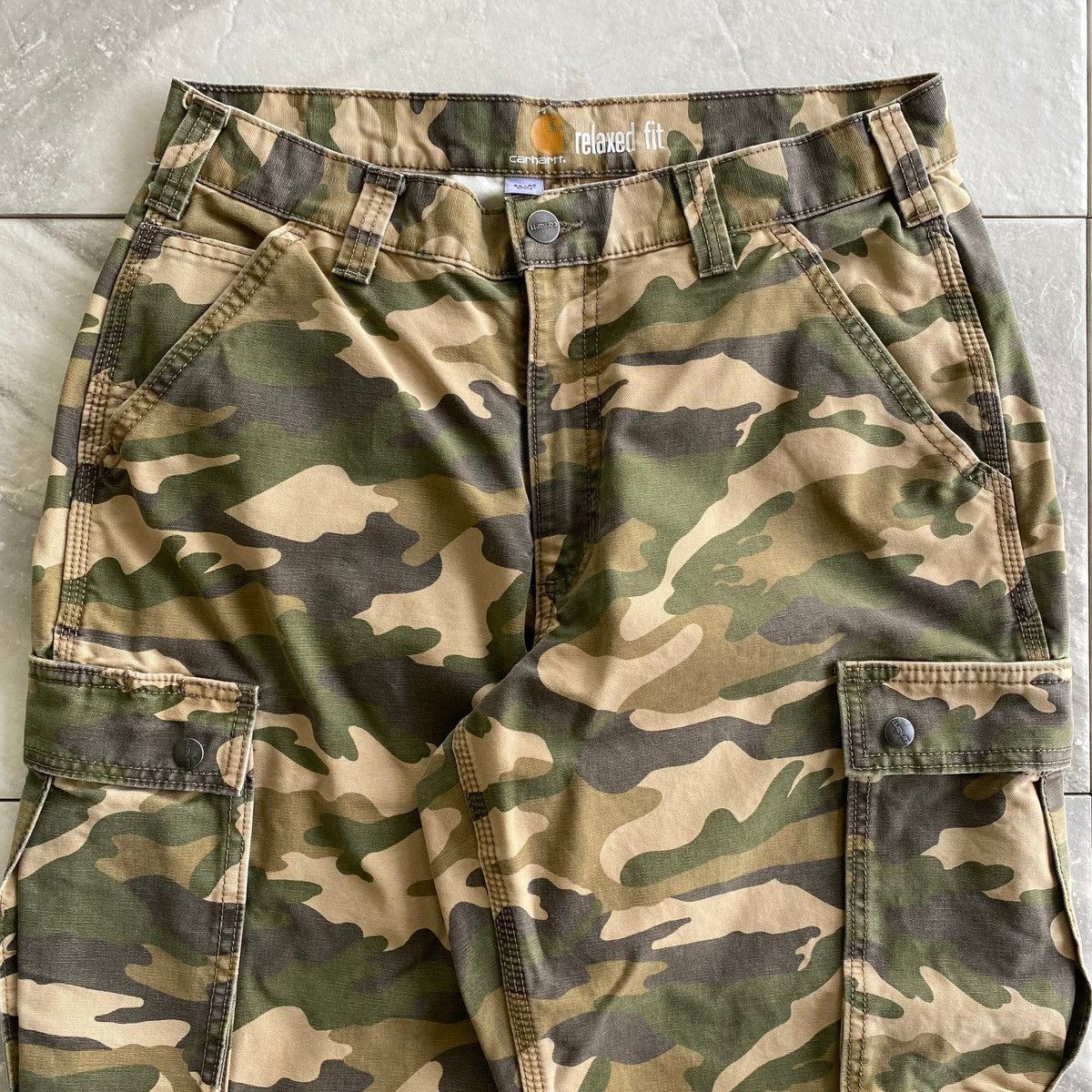 Carhartt Carhartt Relaxed Fit Camo Cargo Pants Size US 34 / EU 50 - 2 Thumbnail