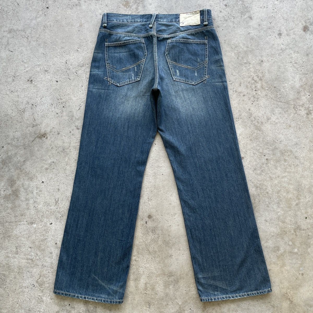 Tommy Hilfiger W34💥 Vintage Tommy Hilfiger Faded Jeans Denim Pants Size US 34 / EU 50 - 13 Thumbnail
