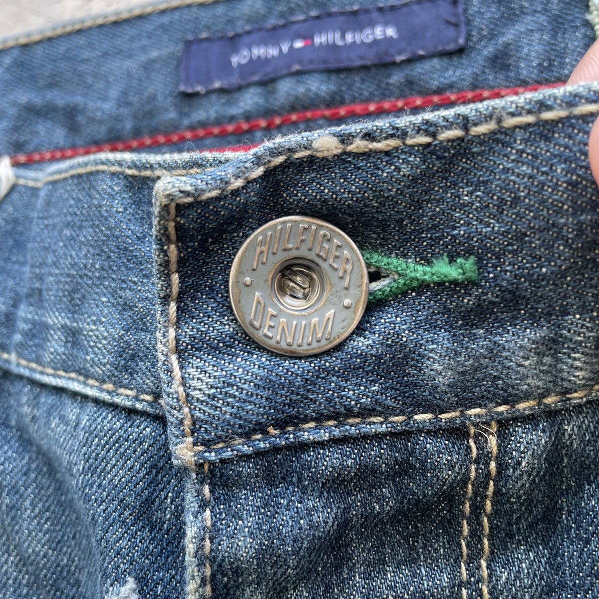 Tommy Hilfiger W34💥 Vintage Tommy Hilfiger Faded Jeans Denim Pants Size US 34 / EU 50 - 6 Thumbnail