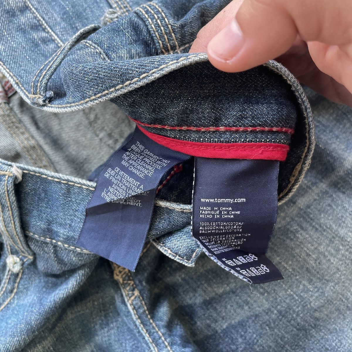 Tommy Hilfiger W34💥 Vintage Tommy Hilfiger Faded Jeans Denim Pants Size US 34 / EU 50 - 9 Thumbnail