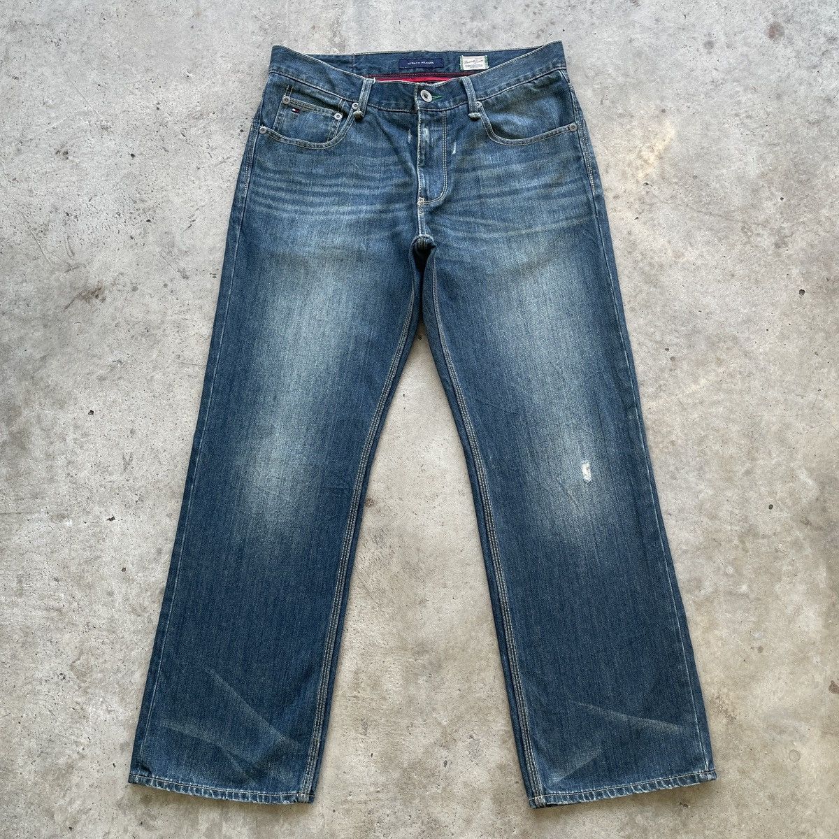W34💥 Vintage Tommy Hilfiger Faded Jeans Denim Pants