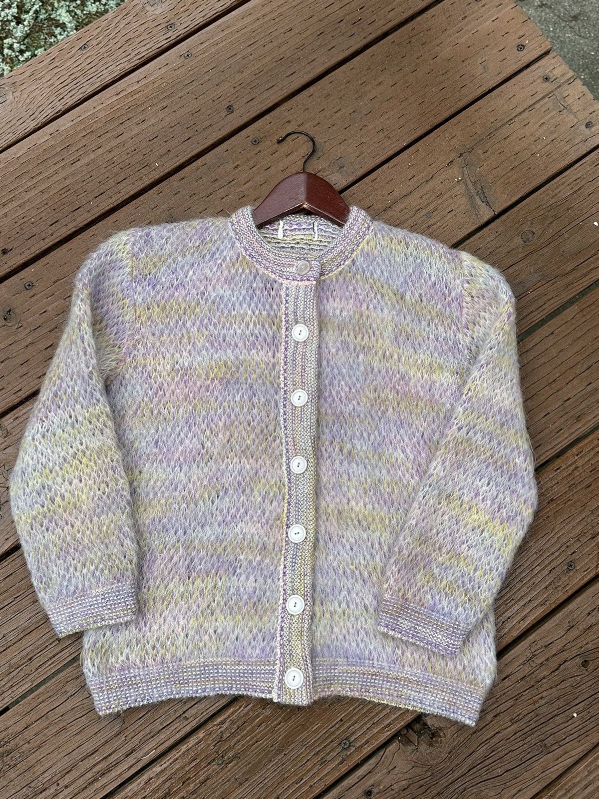 image of Vintage Italian Blend Mohair Cardigan Sweater, Men's (Size Small)