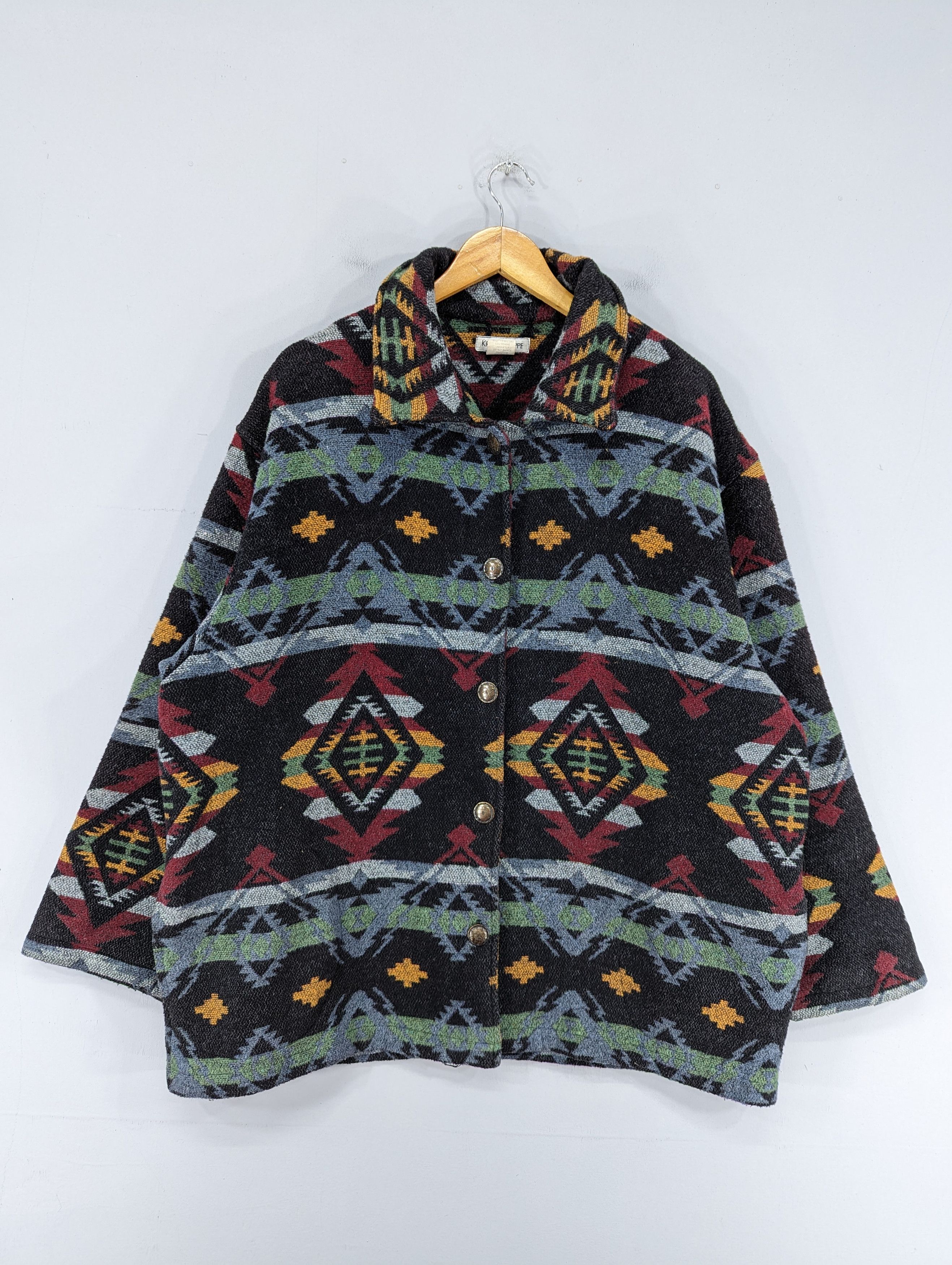 image of Made In USA x Native vintage 90's Krista Koeppe Navajo Style Jacket, Men's (Size XL)
