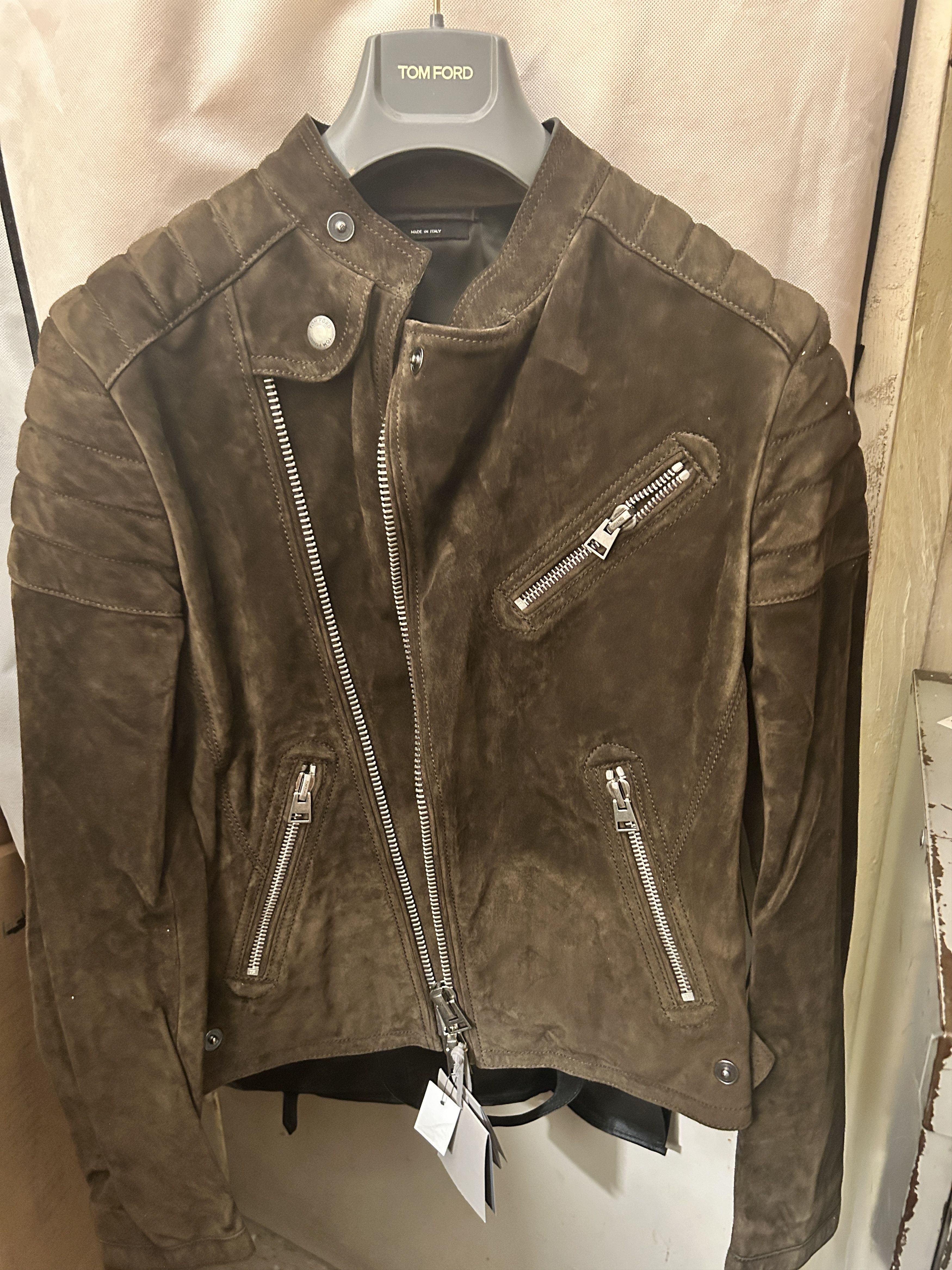 Tom Ford Tom ford Icon suede Jacket Brown Biker Motocycle size IT 44 Size US S / EU 44-46 / 1 - 1 Thumbnail