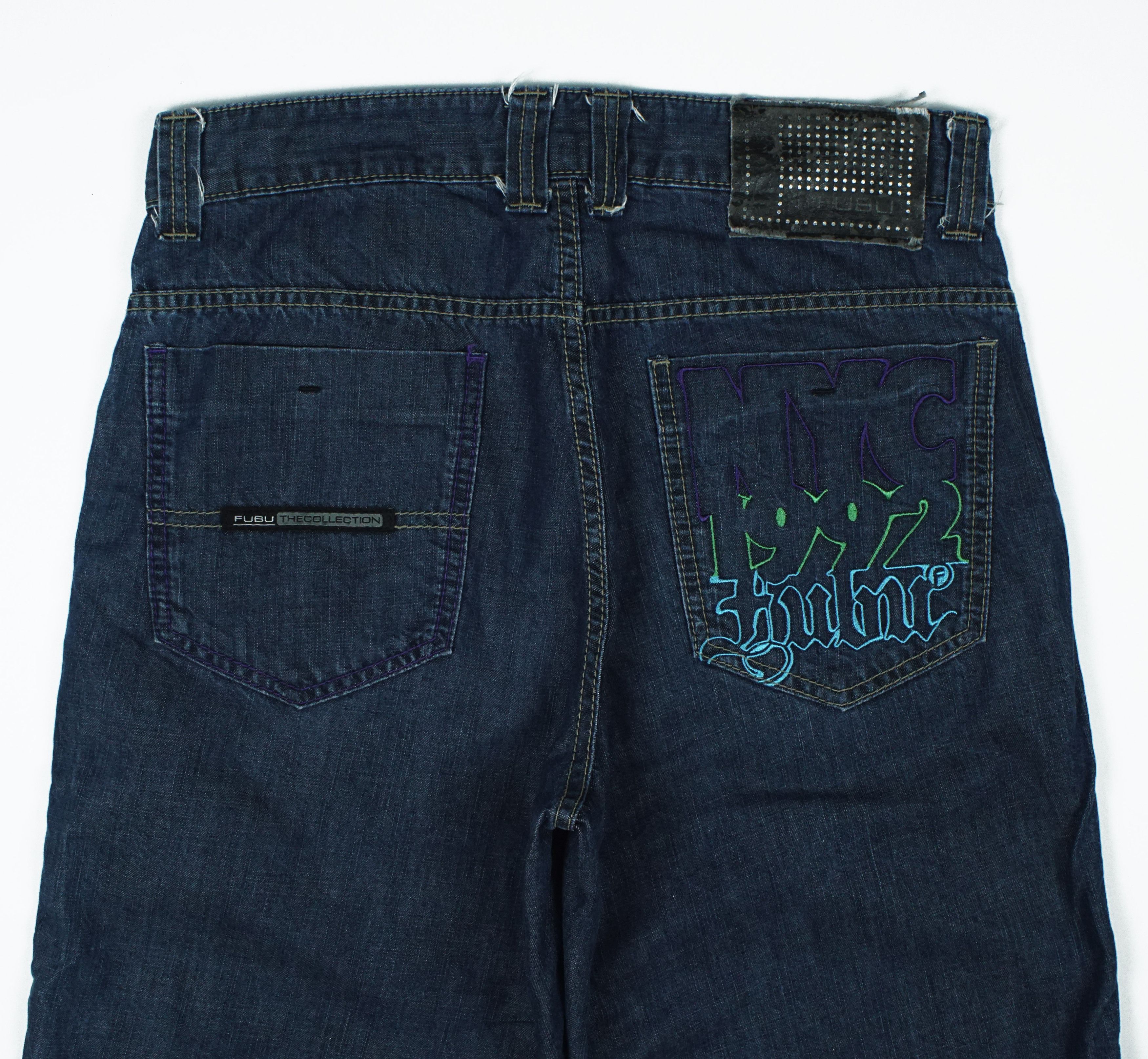 Fubu *NoTariff Y2K Fubu NYC Denim Jorts Size US 31 - 2 Thumbnail