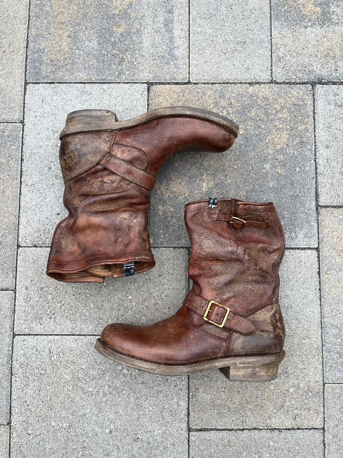 Pre-owned Visvim Ict T.w.o. Boot In Brown