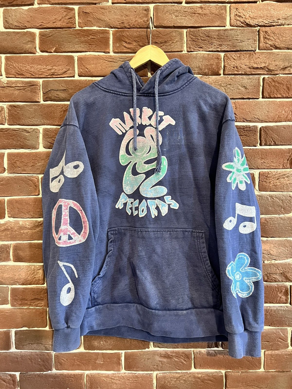 Market Chinatown Market Smiley Records Studio Hoodie Medium Hype Size US M / EU 48-50 / 2 - 2 Thumbnail