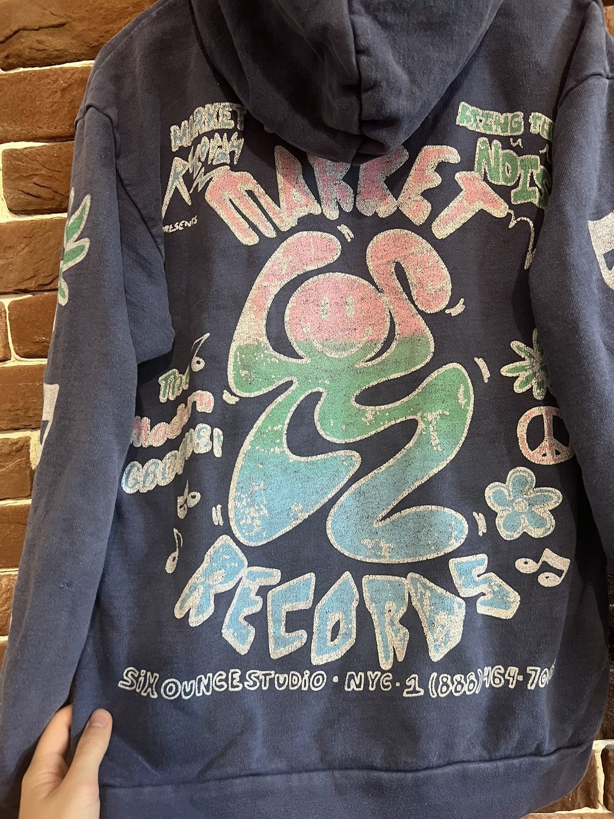Market Chinatown Market Smiley Records Studio Hoodie Medium Hype Size US M / EU 48-50 / 2 - 6 Thumbnail