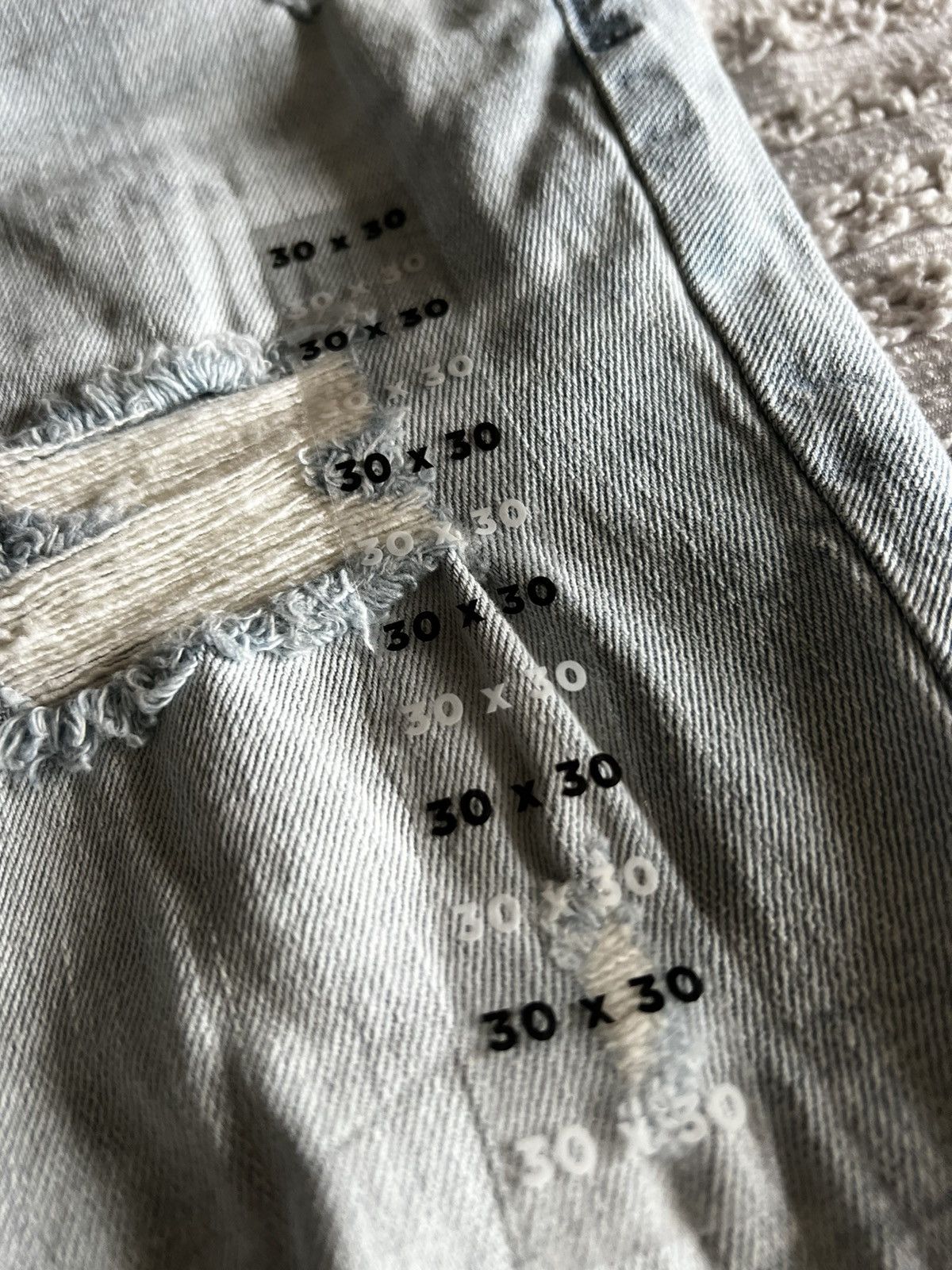 Pacsun × Vintage Pacsun Light Wash Stacked Distressed Skinny Jeans Size US 30 / EU 46 - 2 Thumbnail