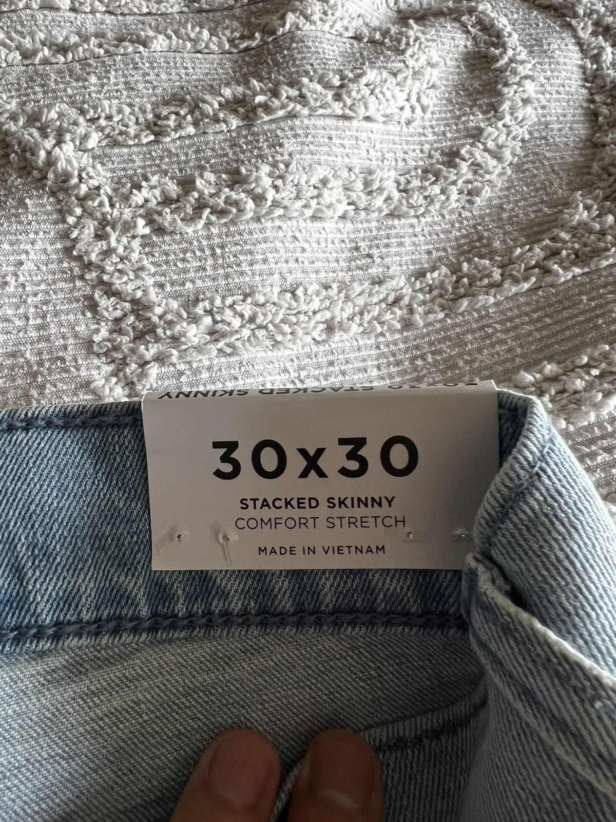 Pacsun × Vintage Pacsun Light Wash Stacked Distressed Skinny Jeans Size US 30 / EU 46 - 3 Thumbnail