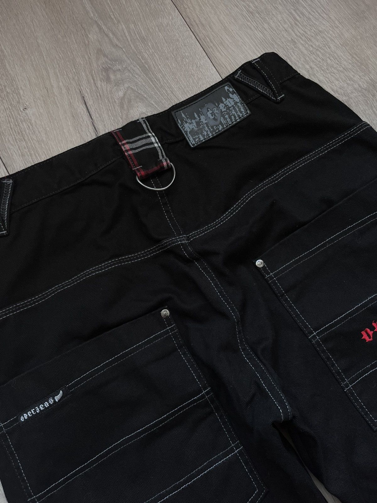 Japanese Brand Vintage Overzeas Y2K Baggy Punk Death Metal Pants Rap Opium Size US 32 / EU 48 - 7 Thumbnail
